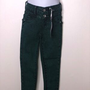 Justice girls acid wash high wasted jeggings nwt